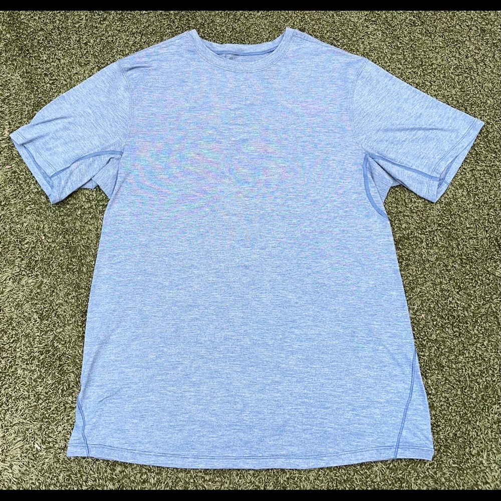 Light Blue Lululemon T-shirt.